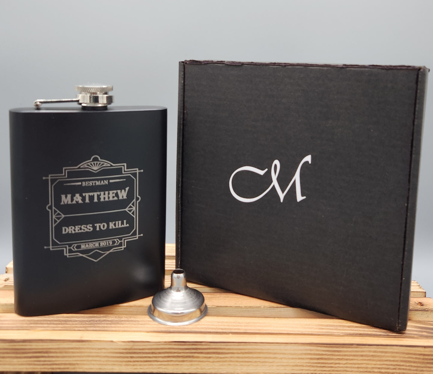 Flask Groomsmen Gift Box