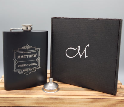 Flask Groomsmen Gift Box